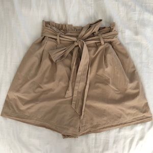 Zara Trafaluc Paper Bag Shorts